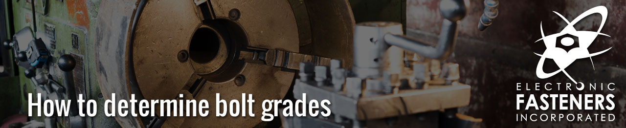 How to determine bolt grades